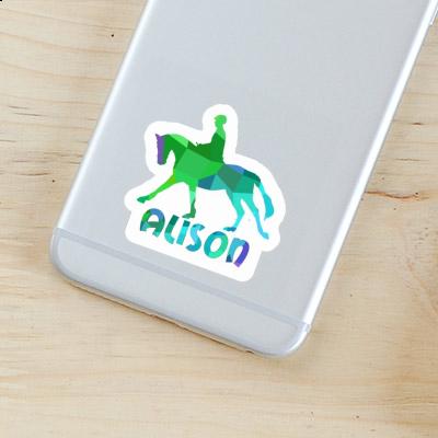 Horse Rider Sticker Alison Laptop Image