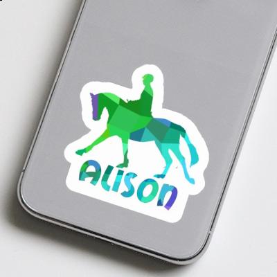 Horse Rider Sticker Alison Notebook Image