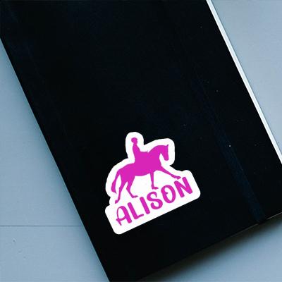 Alison Autocollant Cavalière Laptop Image