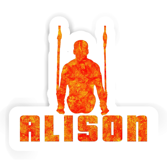 Alison Sticker Ring gymnast Laptop Image