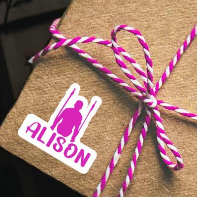 Gymnaste aux anneaux Autocollant Alison Gift package Image