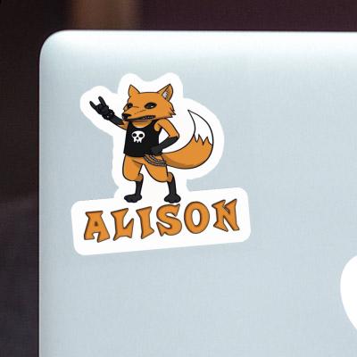 Sticker Rocker Fox Alison Laptop Image