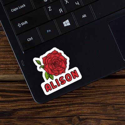 Autocollant Rose Alison Laptop Image