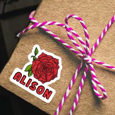 Rose Sticker Alison Notebook Image