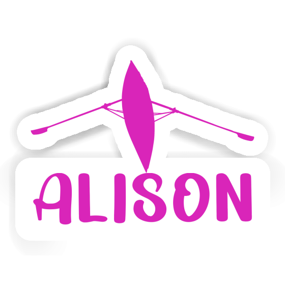 Rowboat Sticker Alison Laptop Image