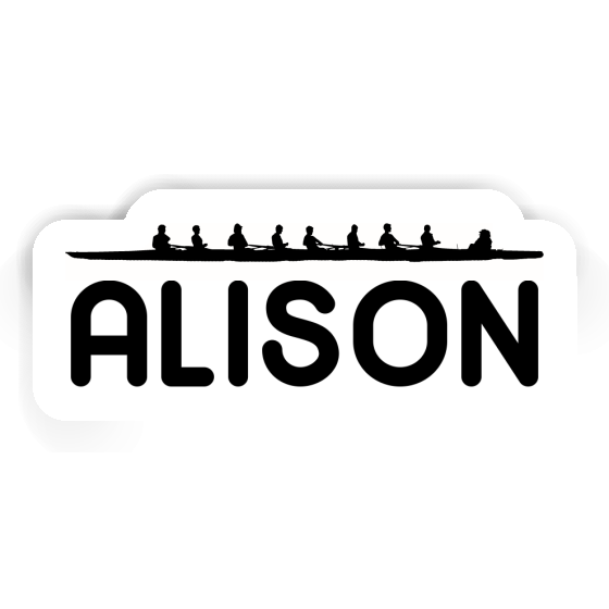 Rowboat Sticker Alison Laptop Image