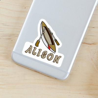 Alison Sticker Rowboat Laptop Image