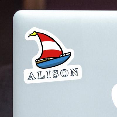 Alison Sticker Sailboat Gift package Image