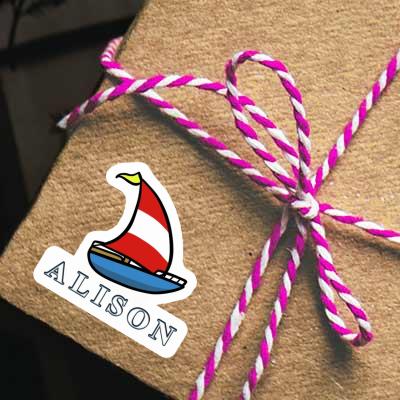 Segelboot Aufkleber Alison Gift package Image