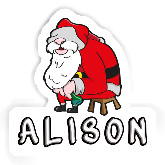 Alison Autocollant Père Noël Image