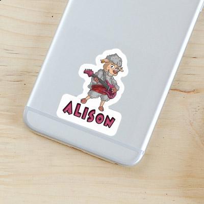 Alison Sticker Guitarist Laptop Image