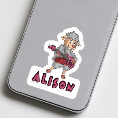 Alison Sticker Guitarist Notebook Image