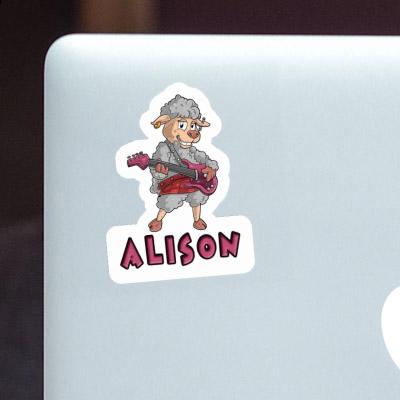 Alison Sticker Guitarist Notebook Image