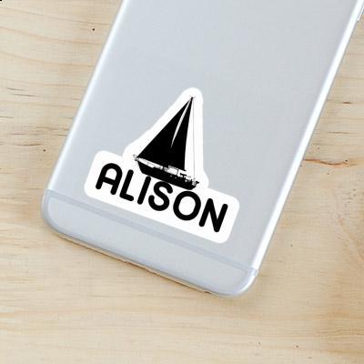 Sailboat Sticker Alison Notebook Image