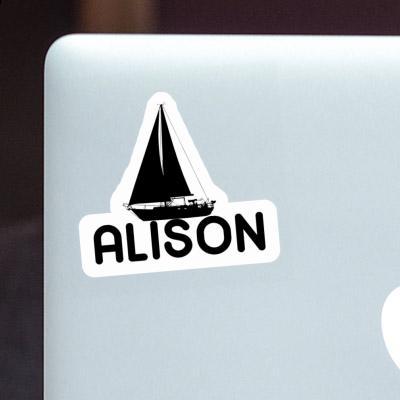 Sailboat Sticker Alison Gift package Image