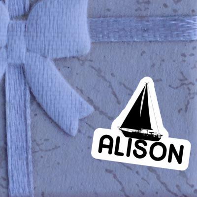 Sailboat Sticker Alison Laptop Image