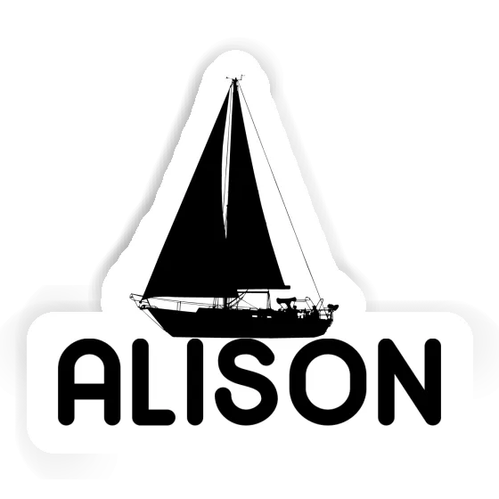 Sailboat Sticker Alison Gift package Image