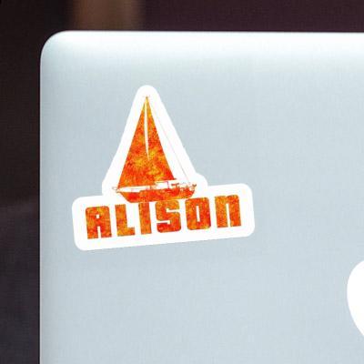 Alison Sticker Sailboat Notebook Image