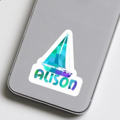 Sticker Alison Sailboat Gift package Image