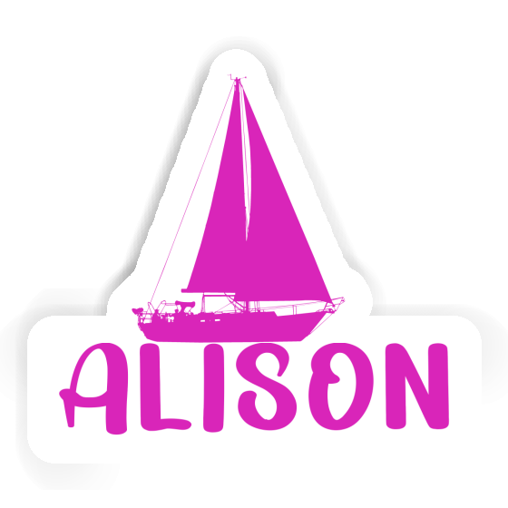 Sailboat Sticker Alison Image