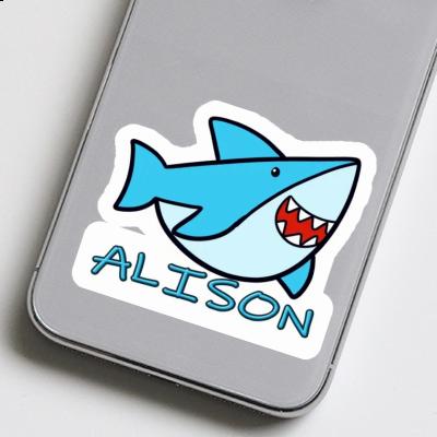 Shark Sticker Alison Notebook Image