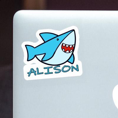 Shark Sticker Alison Laptop Image