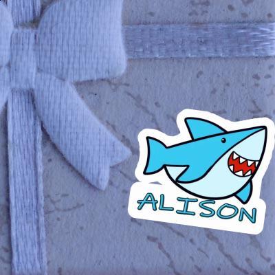 Shark Sticker Alison Notebook Image