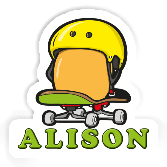 Sticker Skater Alison Notebook Image