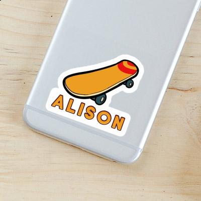 Skateboard Sticker Alison Laptop Image