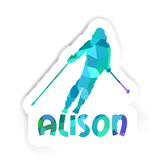 Sticker Skier Alison Image