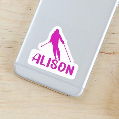 Sticker Alison Skier Gift package Image