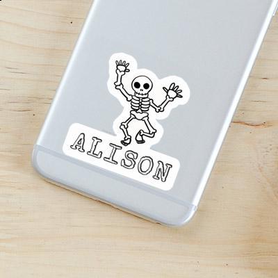 Sticker Alison Skull Notebook Image