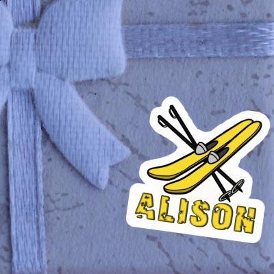 Ski Sticker Alison Image