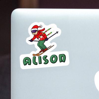 Skier Sticker Alison Gift package Image