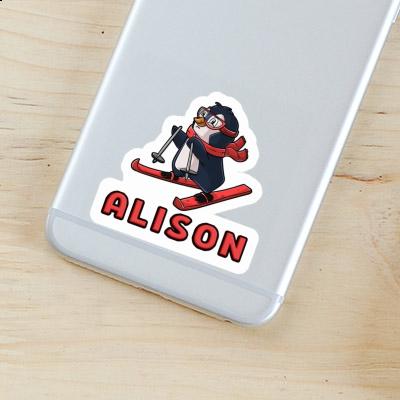 Alison Sticker Skier Notebook Image