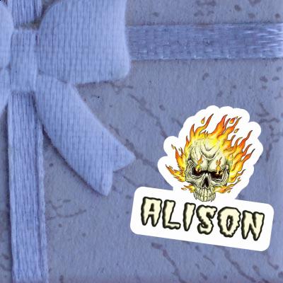 Sticker Skull Alison Image