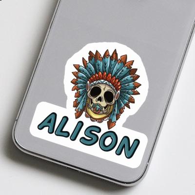 Alison Sticker Baby-Skull Notebook Image