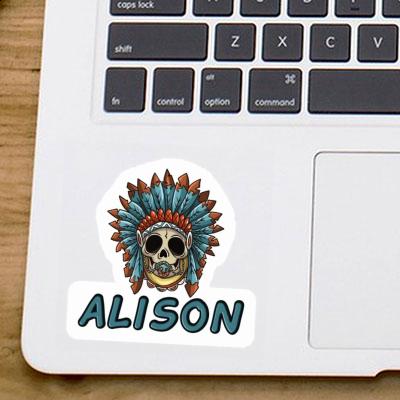 Alison Sticker Baby-Skull Notebook Image