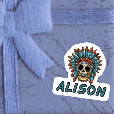 Sticker Alison Baby Totenkopf Gift package Image