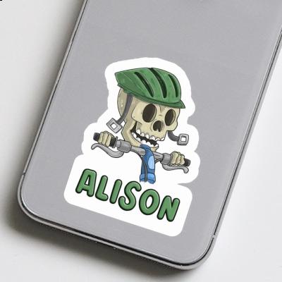 Biker Sticker Alison Laptop Image