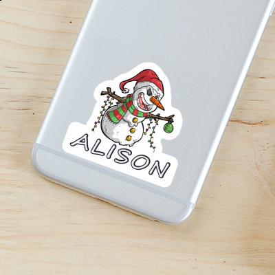 Alison Sticker Bad Snowman Notebook Image