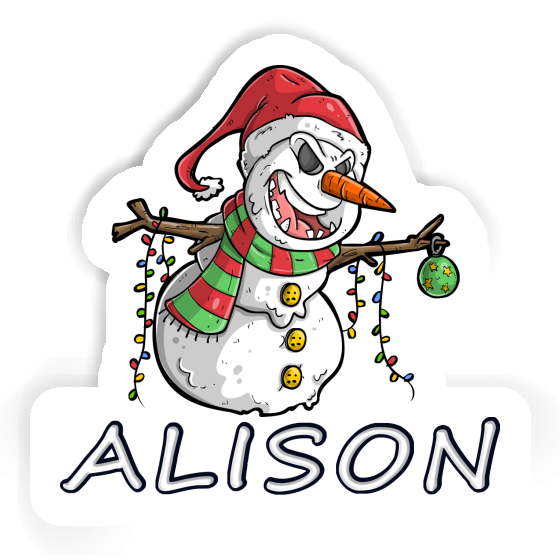 Alison Sticker Bad Snowman Notebook Image