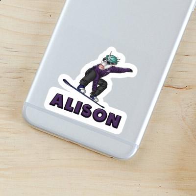 Snowboarder Sticker Alison Gift package Image