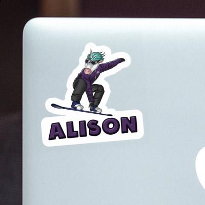 Alison Autocollant Snowboardeuse Gift package Image