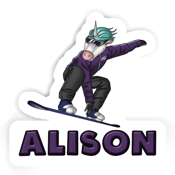 Snowboarder Sticker Alison Gift package Image