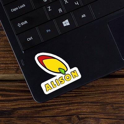 Alison Sticker Surfboard Laptop Image