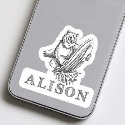 Autocollant Surfeur Alison Image