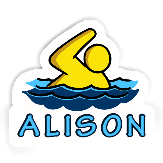 Sticker Alison Swimmer Laptop Image