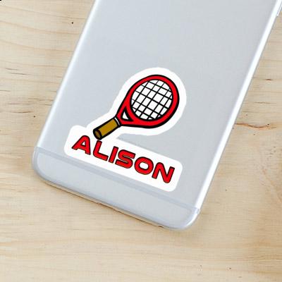 Alison Autocollant Raquette de tennis Image