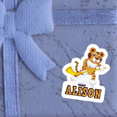 Sticker Alison Ice-Hockey Player Laptop Image